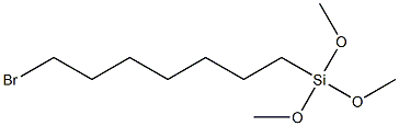 7-BROMOHEPTYLTRIMETHOXYSILANE 구조식 이미지