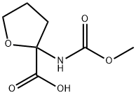 2-Furancarboxylic  acid,  tetrahydro-2-[(methoxycarbonyl)amino]- 구조식 이미지