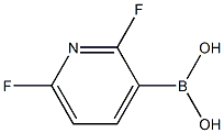 2,6-DIFLUORO-3-PYRIDINEBORONIC ACID Structure