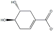 (4R,5R)-4,5-dihydroxycyclohexene-1-carboxylate 구조식 이미지