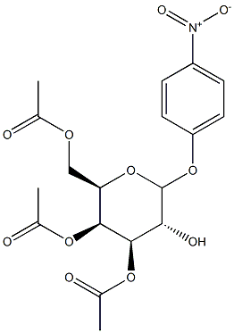 p-Nitrophenyl 3,4,6-Tri-O-acetyl--D-galactopyranoside 구조식 이미지