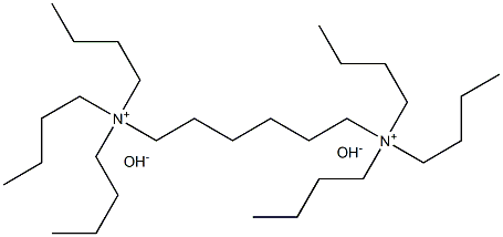 Hexane-1,6-bis(tributylammonium)dihydroxide, 20% w/w aq. soln. Structure