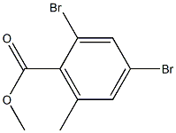 2,4-Dibromo-6-methyl-benzoic  acid  methyl  ester 구조식 이미지