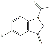 1-Acetyl-5-bromo-1,2-dihydro-indol-3-one Structure