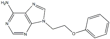 9-(2-phenoxyethyl)-9H-purin-6-ylamine 구조식 이미지