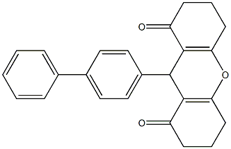 9-[1,1'-biphenyl]-4-yl-3,4,5,6,7,9-hexahydro-1H-xanthene-1,8(2H)-dione Structure