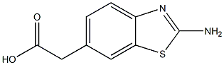 (2-amino-1,3-benzothiazol-6-yl)acetic acid Structure
