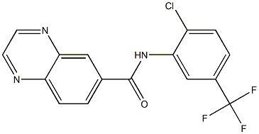N-[2-chloro-5-(trifluoromethyl)phenyl]-6-quinoxalinecarboxamide 구조식 이미지