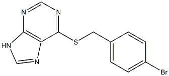 4-bromobenzyl 9H-purin-6-yl sulfide Structure
