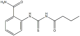 2-{[(butyrylamino)carbothioyl]amino}benzamide Structure