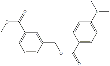 methyl 3-({[4-(dimethylamino)benzoyl]oxy}methyl)benzoate 구조식 이미지