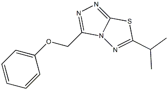 6-isopropyl-3-(phenoxymethyl)[1,2,4]triazolo[3,4-b][1,3,4]thiadiazole 구조식 이미지