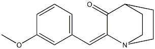 2-(3-methoxybenzylidene)quinuclidin-3-one 구조식 이미지