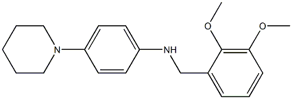 N-(2,3-dimethoxybenzyl)-N-[4-(1-piperidinyl)phenyl]amine Structure