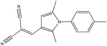 2-{[2,5-dimethyl-1-(4-methylphenyl)-1H-pyrrol-3-yl]methylene}malononitrile 구조식 이미지