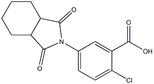 2-chloro-5-(1,3-dioxooctahydro-2H-isoindol-2-yl)benzoic acid 구조식 이미지