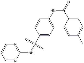 4-methyl-N-{4-[(2-pyrimidinylamino)sulfonyl]phenyl}benzamide Structure