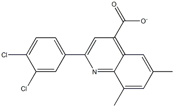 2-(3,4-dichlorophenyl)-6,8-dimethyl-4-quinolinecarboxylate Structure