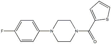 1-(4-fluorophenyl)-4-(2-thienylcarbonyl)piperazine Structure