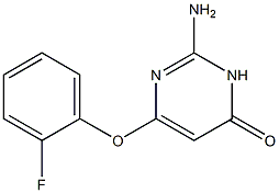 2-amino-6-(2-fluorophenoxy)-4(3H)-pyrimidinone 구조식 이미지