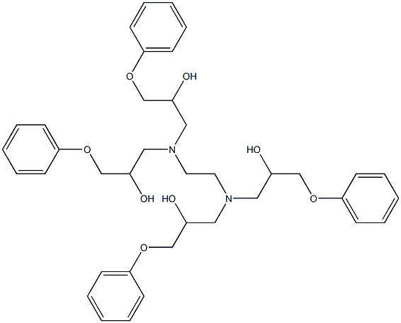 1-[{2-[bis(2-hydroxy-3-phenoxypropyl)amino]ethyl}(2-hydroxy-3-phenoxypropyl)amino]-3-phenoxy-2-propanol Structure