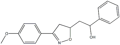 2-[3-(4-methoxyphenyl)-4,5-dihydro-5-isoxazolyl]-1-phenylethanol 구조식 이미지