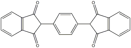 2-[4-(1,3-dioxo-2,3-dihydro-1H-inden-2-yl)phenyl]-1H-indene-1,3(2H)-dione Structure