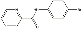 N-(4-bromophenyl)-2-pyridinecarboxamide 구조식 이미지