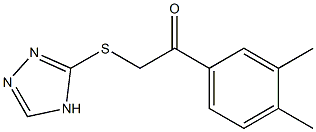 1-(3,4-dimethylphenyl)-2-(4H-1,2,4-triazol-3-ylsulfanyl)ethanone 구조식 이미지