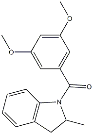 1-(3,5-dimethoxybenzoyl)-2-methylindoline Structure