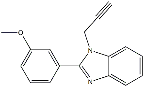methyl 3-[1-(2-propynyl)-1H-benzimidazol-2-yl]phenyl ether Structure