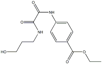 ethyl 4-{[[(3-hydroxypropyl)amino](oxo)acetyl]amino}benzoate 구조식 이미지