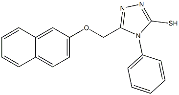 5-[(2-naphthyloxy)methyl]-4-phenyl-4H-1,2,4-triazole-3-thiol 구조식 이미지