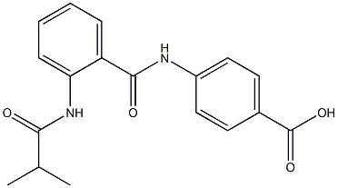 4-{[2-(isobutyrylamino)benzoyl]amino}benzoic acid Structure