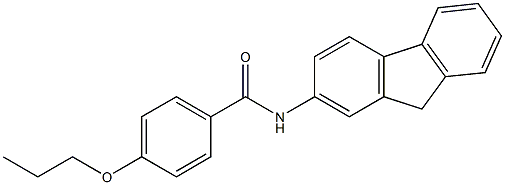 N-(9H-fluoren-2-yl)-4-propoxybenzamide Structure