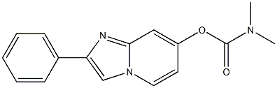 2-phenylimidazo[1,2-a]pyridin-7-yl dimethylcarbamate 구조식 이미지