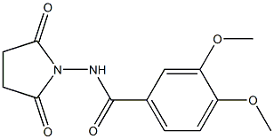 N-(2,5-dioxo-1-pyrrolidinyl)-3,4-dimethoxybenzamide 구조식 이미지