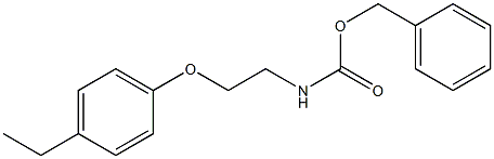 benzyl 2-(4-ethylphenoxy)ethylcarbamate Structure