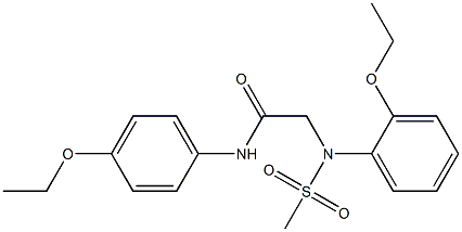 2-[2-ethoxy(methylsulfonyl)anilino]-N-(4-ethoxyphenyl)acetamide 구조식 이미지