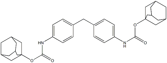 1-adamantyl 4-(4-{[(1-adamantyloxy)carbonyl]amino}benzyl)phenylcarbamate 구조식 이미지