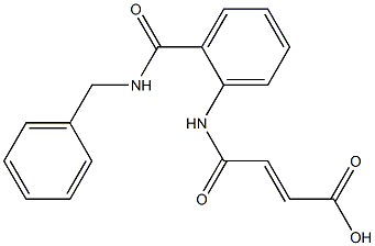 4-{2-[(benzylamino)carbonyl]anilino}-4-oxo-2-butenoic acid 구조식 이미지