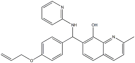 7-[[4-(allyloxy)phenyl](2-pyridinylamino)methyl]-2-methyl-8-quinolinol Structure