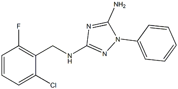 N-(5-amino-1-phenyl-1H-1,2,4-triazol-3-yl)-N-(2-chloro-6-fluorobenzyl)amine Structure