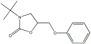 3-tert-butyl-5-(phenoxymethyl)-1,3-oxazolidin-2-one 구조식 이미지