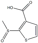 2-(methylsulfinyl)-3-thiophenecarboxylic acid 구조식 이미지