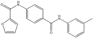 N-[4-(3-toluidinocarbonyl)phenyl]-2-furamide Structure