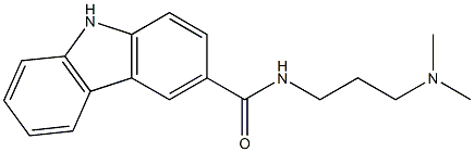 N-[3-(dimethylamino)propyl]-9H-carbazole-3-carboxamide 구조식 이미지