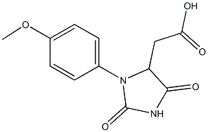 [3-(4-methoxyphenyl)-2,5-dioxo-4-imidazolidinyl]acetate Structure