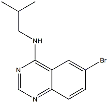 N-(6-bromo-4-quinazolinyl)-N-isobutylamine 구조식 이미지