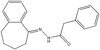 2-phenyl-N'-(6,7,8,9-tetrahydro-5H-benzo[a]cyclohepten-5-ylidene)acetohydrazide 구조식 이미지